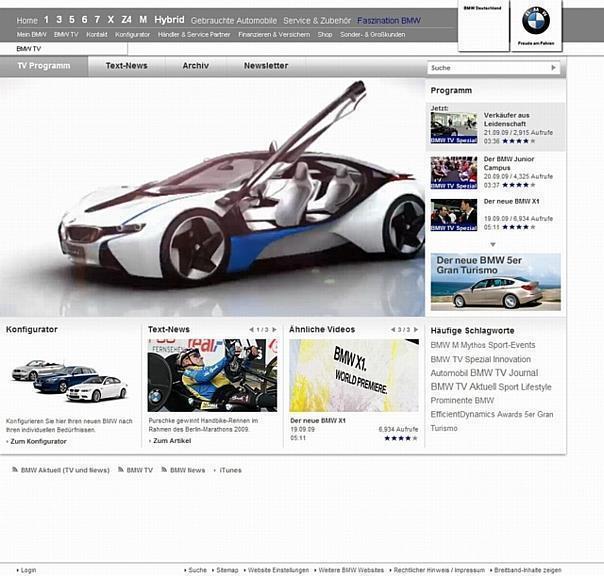 sevenload realisiert mit BMW TV ein neues WebTV-Erlebnis